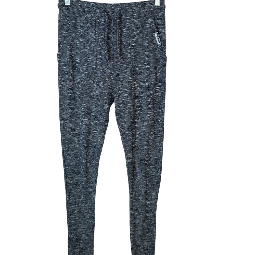 Gymshark Ribbed Knit Jogger‎ Pants Women's Size Medium Grey Athletic
